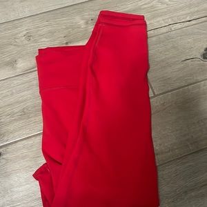 Red Fabletics legging’s slightly used